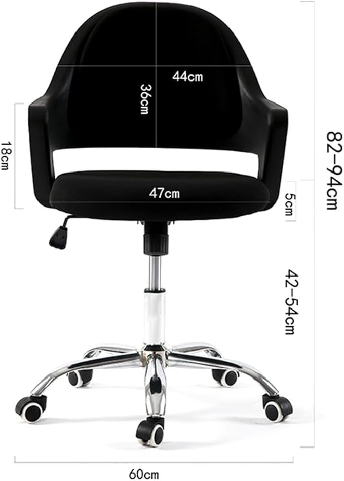Mlaea Gaming Club Bar Chair Adjustable Height Swivel Chair with Casters Classroom Dormitory Hotel Chair 47 * 82-94CM(Size:47 * 82-94CMColor:B)