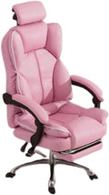 YYDS Chair Reclining Esports Chair Office Boss Chair Luxury Ergonomic Computer Gaming Chair Household Armchair with Footrest Ergonomically (Color : Pink Size : Aluminum Alloy feet)