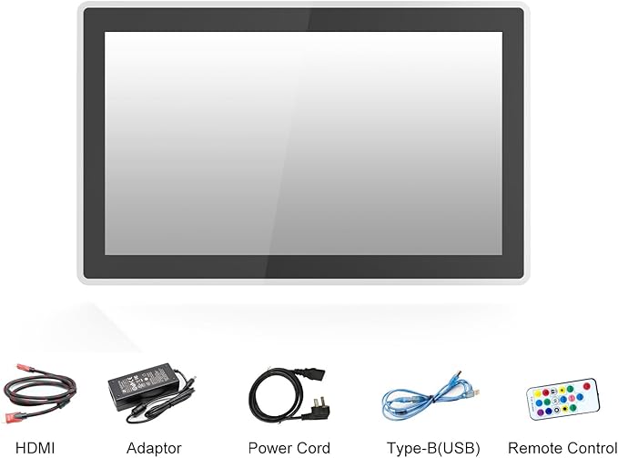 GreenTouch 21.5 Inch LED-Framed Touch Screen Monitor with HDMI VGA DP InterfaceFront IP65/IK08 for CasinoGame HallKTV