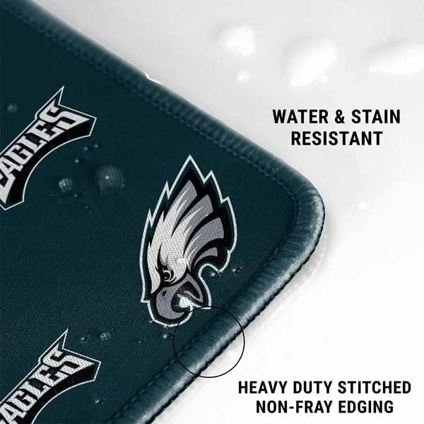 Skinit Large Gaming Mouse Pad - Officially Licensed NFL Philadelphia Eagles Blitz Series Design with Stitched Edges Waterproof Non-Slip Rubber Base Desk Mat for Keyboard &amp Mouse