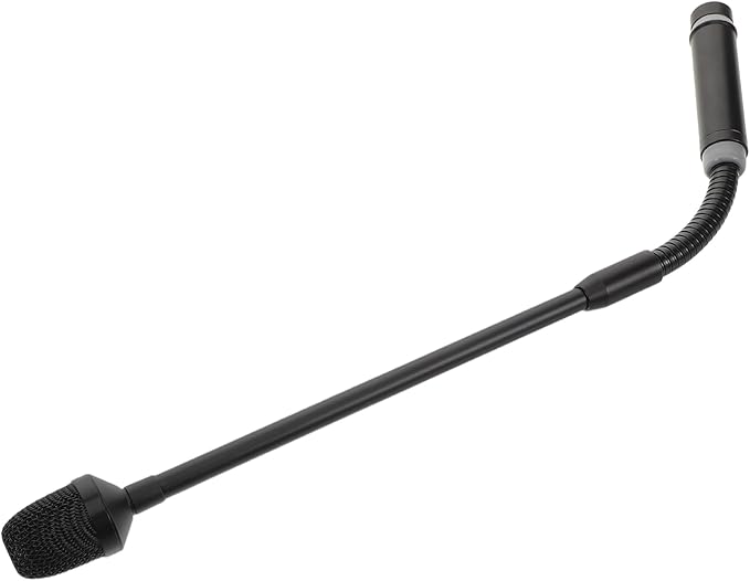 Vaguelly Professional Gooseneck Microphone Pin XLR Male Connector Sturdy Metal Design for Stage Dj Conference and Bar