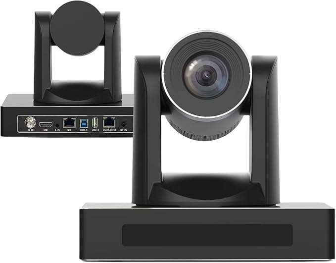 4K 30fps NDI PTZ Camera AI Auto-Tracking 12/20x Optical Zoom True to Life Colors POE HDMIUSBSDIIP Camera for Church Services Worship Education VMiX OBS (JS820USH4K (JS812USH4K)
