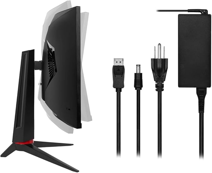 CrystalPro by Monoprice 34 Curved 1000R Ultrawide 1440P Monitor 3440 x 1440P @ 165 Hz 2ms (OD) VA Panel with USB Type‑C PD 65W and Height‑Adjustable Stand for Business &amp Gaming
