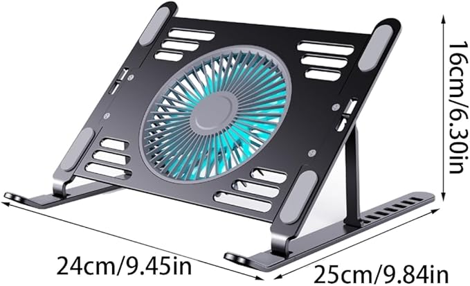 Laptops Stand Laptop Cooling Pad with USB Power Fans Adjustable StandQuiet Cooling Technology Ergonomic Laptop Risers