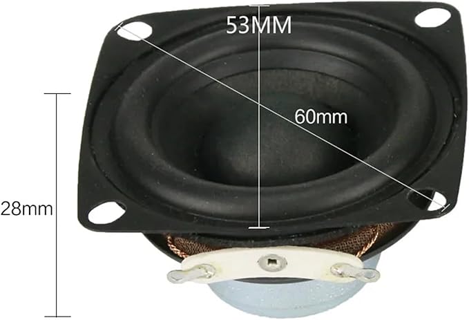 2PC 2 inch 4OHM 12W Full Range Speakers Magnetic for N-dFeB High-Power Alto Treble Vocal Sound Desktop PC Speaker