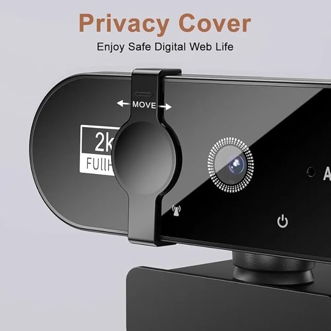 Webcam 1080P Camera 2K with Microphone Web Cam for PC Laptop Video Shooting