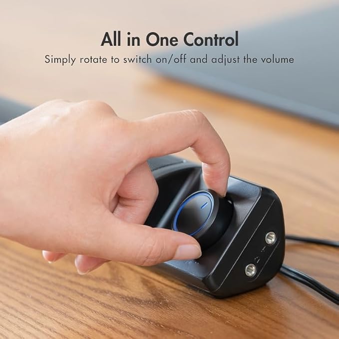 Computer Speakers PC Sound Bar Portable Speaker for Desktop Monitor Laptop