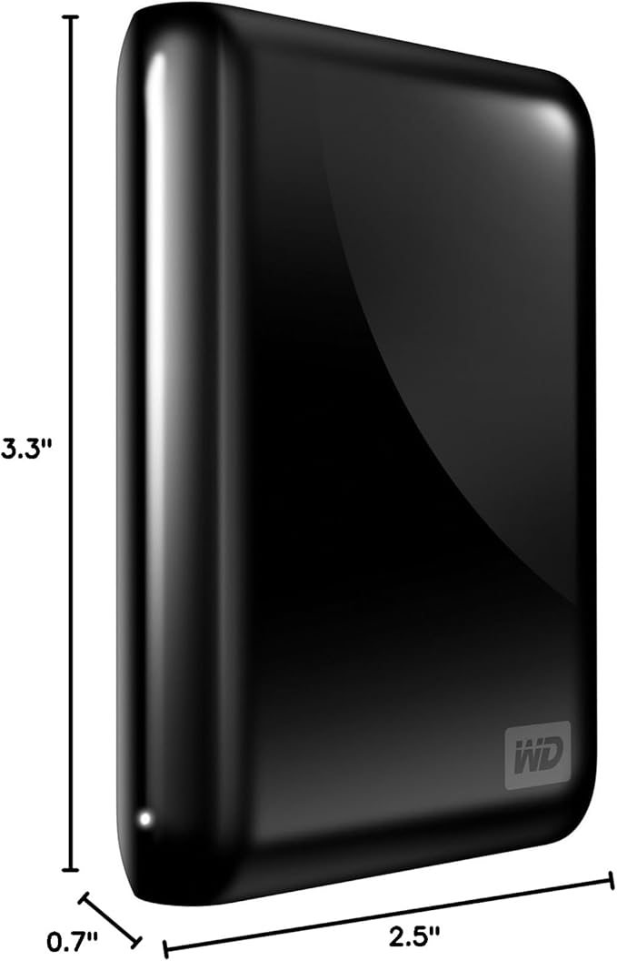 WD My Passport Essential SE 1 TB USB 3.0 Portable External Hard Drive (Black)
