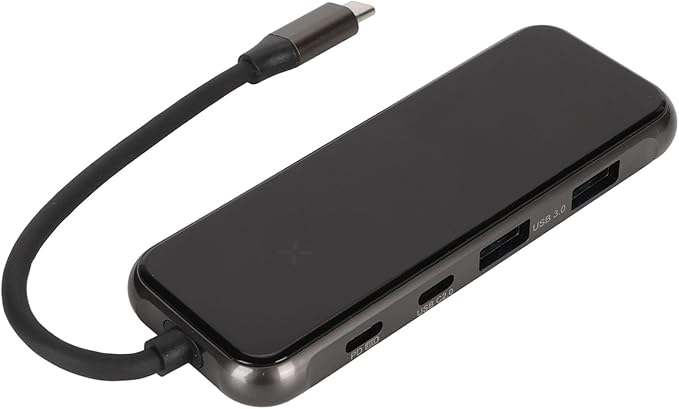 8 in 1 USB C Hub 4K HDMI PD Charging Adapter with 3 USB 3.0 SD/TF Card Reader for Laptop Phone Tablet