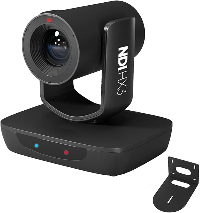 AVKANS AI Auto Tracking NDI HX3 PTZ Camera 30X Zoom Live Streaming HDMI SDI PTZ for Church Worship and Live Event (Black 30X AI Tracking Camera)