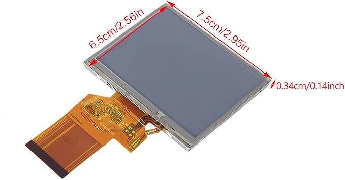 3.5 Inch TFT LCD Display 320x240 Resolution Transparent Screen for Space-Constrained Applications