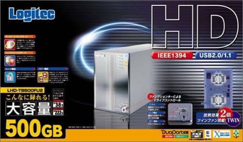 Logitec LHD-TB500FU2 External IEEE1394 &amp USB2.0 500GB