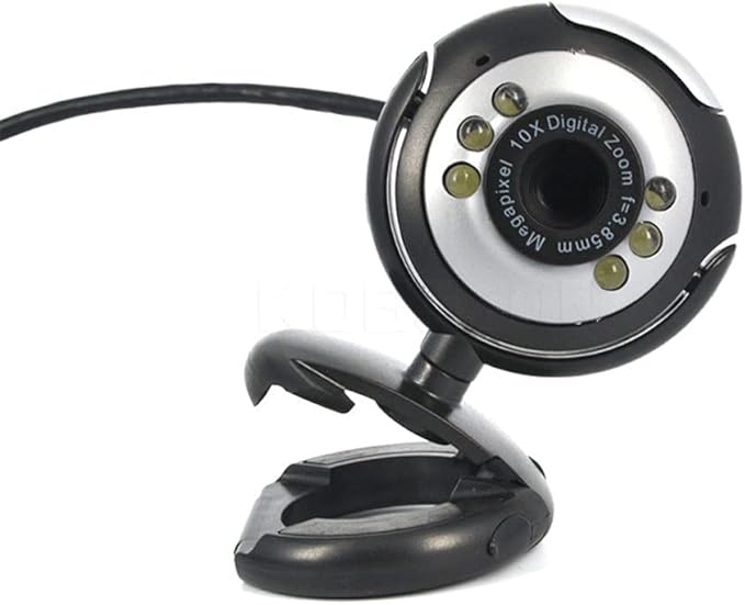 USB2.0 Web Camera 6 LED Night Light Webcam MIC for Computer PC Laptop Desktop