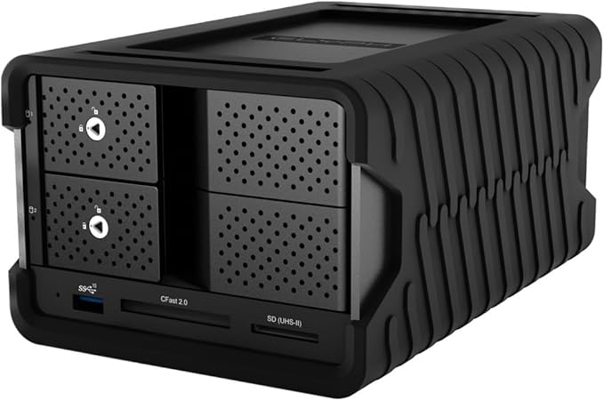 Glyph Technologies Blackbox PRO RAID 16TB (2x8TB) 2-Bay USB-C 3.2 Gen 2 RAID Array Black
