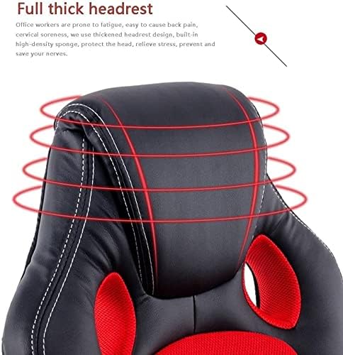 Office Chair Computer Chair High Back Reclining Swivel Chair Gaming Chair Ergonomic Table and Chair Game Chair Armrest Seat Chair (Color : Orange Black) Needed