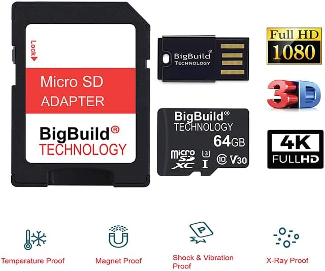 64GB U3 Micro SDXC Memory Card for Samsung Galaxy F06 F16 M06 M16 M36 Smartphone