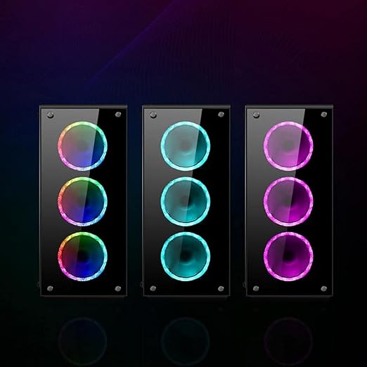 Pro PC Case Fan RGB 120mm Aura SYNC 5V/3pin Quiet CPU Cooler Sets 6 Pin Radiator Adjust Color &amp Speed