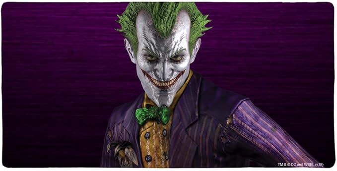 Batman Arkham Asylum Video Game Joker Large Gaming Mouse Pad Desk Mat with Stitched Edges Non-Slip Base for Gamer Home and Office 31.5 x 15.7