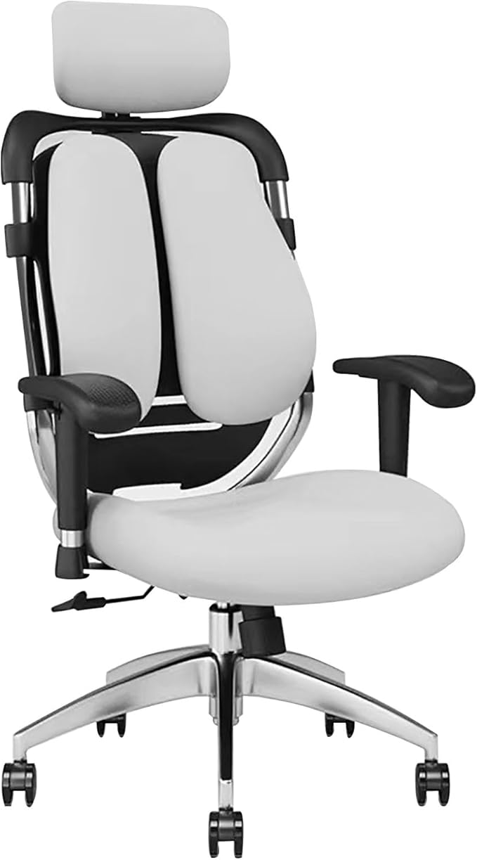 Gaming Chair with Footrest Office Chair High Back Ergonomic Computer Chair with Lumbar Support Task Chair Reclining Computer Chair Gaming Video White
