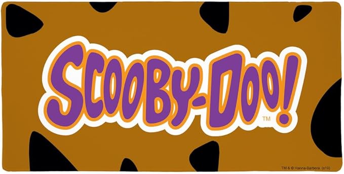 Scooby-Doo Logo Large Gaming Mouse Pad Desk Mat with Stitched Edges Non-Slip Base for Gamer Home and Office 31.5 x 15.7