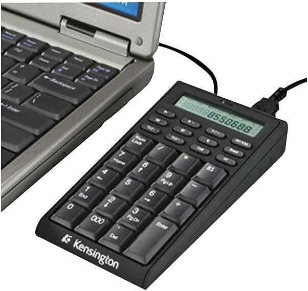 Kensington Notebook Keypad/Calculator with USB Hub 19-Key Pad 72274