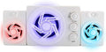 Computer SpeakersDesktop Speakers with 7 Colorful LED Modes for DesktopLaptopsMonitorDSP Sound OptimizationBuilt-in Microphone