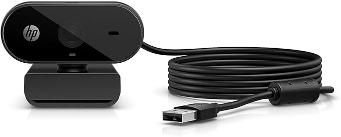 HP 325 Webcam - USB Type A - 1920 x 1080 Video - 66° Angle - Microphone - Notebook Monitor
