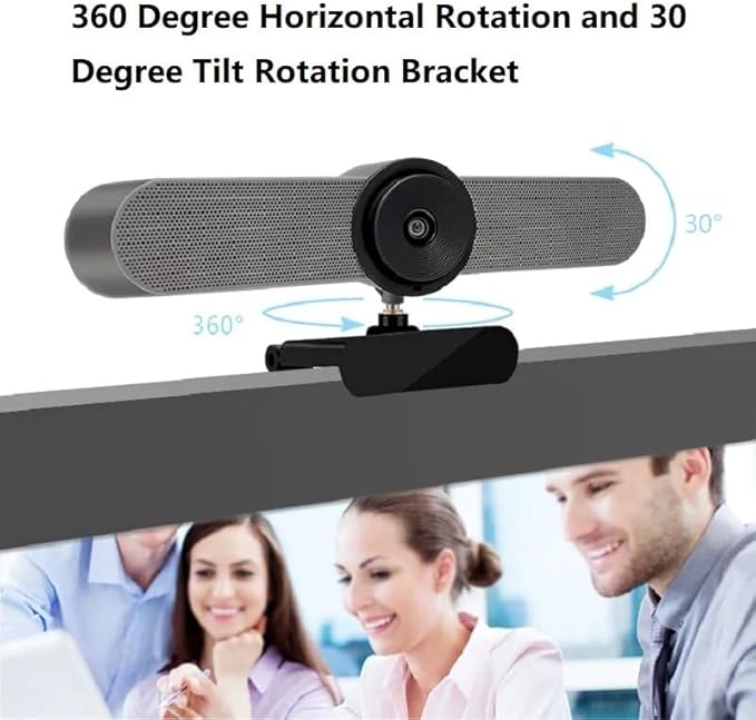 Web Conferencing Live Show Education Video Conference Camera 4k with Speaker Microphone Computer