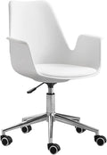 Adjustable Office Computer Chair with Armrest Office Chair Computer Chair Swivel Lifting Household Bedroom Furniture Backrest Office Chairs(Five-Star Foot)