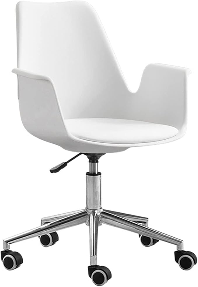 Adjustable Office Computer Chair with Armrest Office Chair Computer Chair Swivel Lifting Household Bedroom Furniture Backrest Office Chairs(Five-Star Foot)