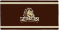 Southwest Minnesota State SMU Mustangs Primary Logo Stripes Large Gaming Mouse Pad Desk Mat with Stitched Edges Non-Slip Base for Gamer Home and Office 31.5 x 15.7