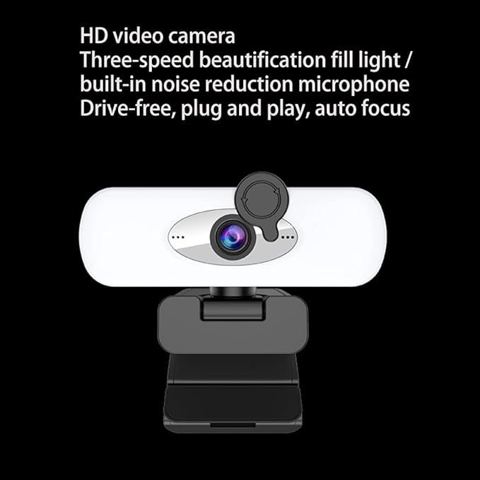 Webcam Full 1080P Web Camera USB for W/Built-in Mic for Computer Video Live Teach