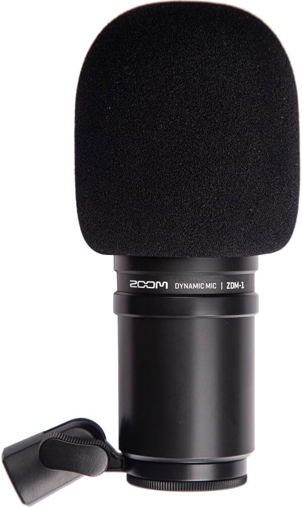 Zoom ZDM-1 Podcast Mic Pack Podcast Dynamic Microphone ZHP-1 Headphones TPS-4 Tripod Windscreen 2-Meter XLR Cable for Recording &amp Streaming Podcasts + Cleaning kit (Pack of 2)