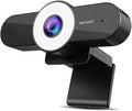 Webcam Streaming Autofocus Web Camera with Three Level Light PC Cam for Computer/Desktop/Laptop