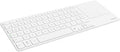 Rapoo Portable Wireless Keyboard with Touchpad Multi-Device HTPC Keyboard for PC-Connected TV/Tablet/Steam Deck/Gaming Console/Raspberry Pi/Mini PC - Support Touch Gestures for Windows &amp Mac
