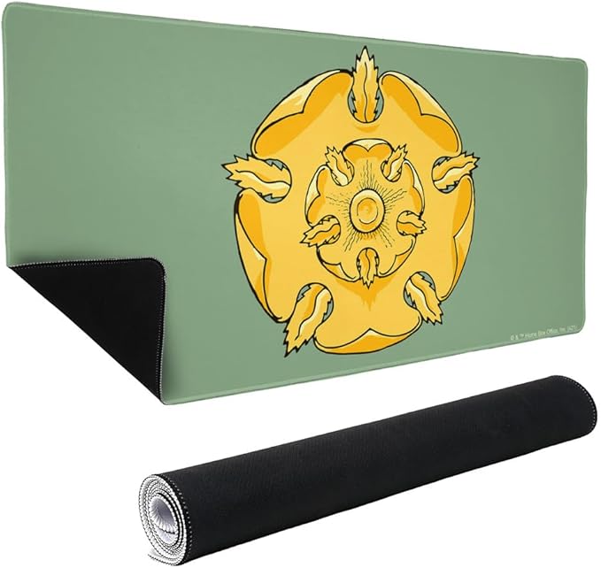 Game of Thrones Tyrell Sigil Large Gaming Mouse Pad Desk Mat with Stitched Edges Non-Slip Base for Gamer Home and Office 31.5 x 15.7