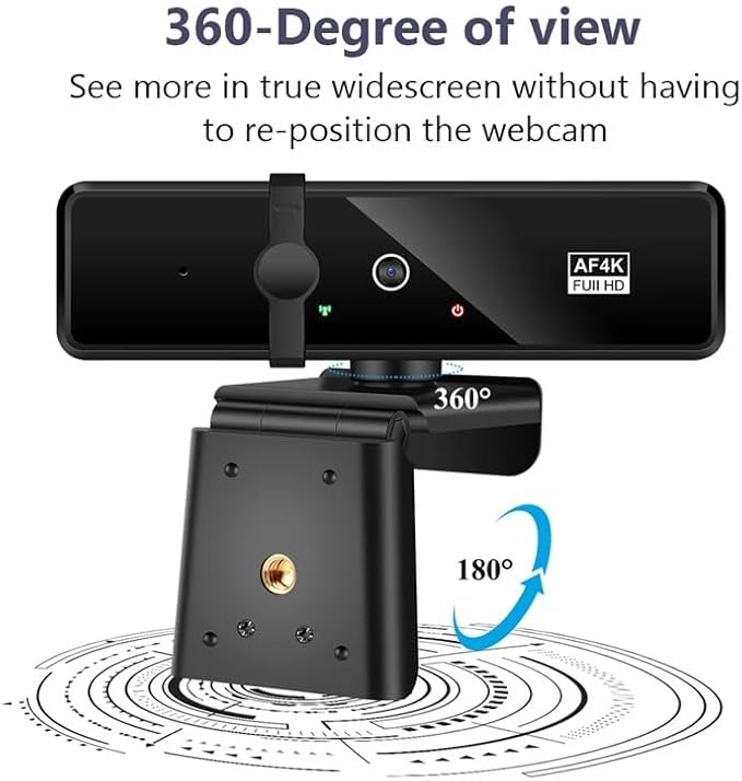 Webcam 4K Full Camera Webcam with Microphone 30fps Web Cam for PC Laptop Video Shooting Camera Webcamera