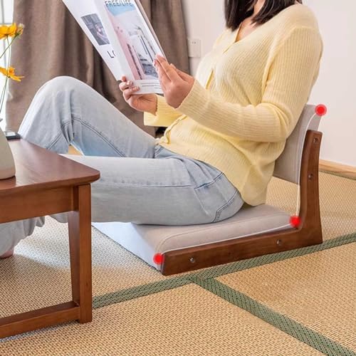 BTZHY Floor Chair Portable Floor Chair Legless Chair with Back Support Chair with backrest for Bay Windows at Home Floor Seating for Meditation for Bedroom