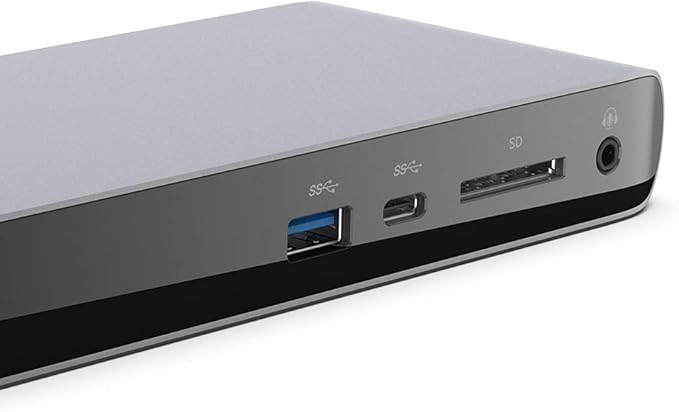 Belkin Thunderbolt 3 Dock Pro w/ Thunderbolt 3 Cable - USB-C Hub - USB-C Docking Station for MacOS &amp Windows Dual 4K @60Hz 40Gbps Transfer Speed 85W Upstream Charging w/ Ethernet SD &amp Aud