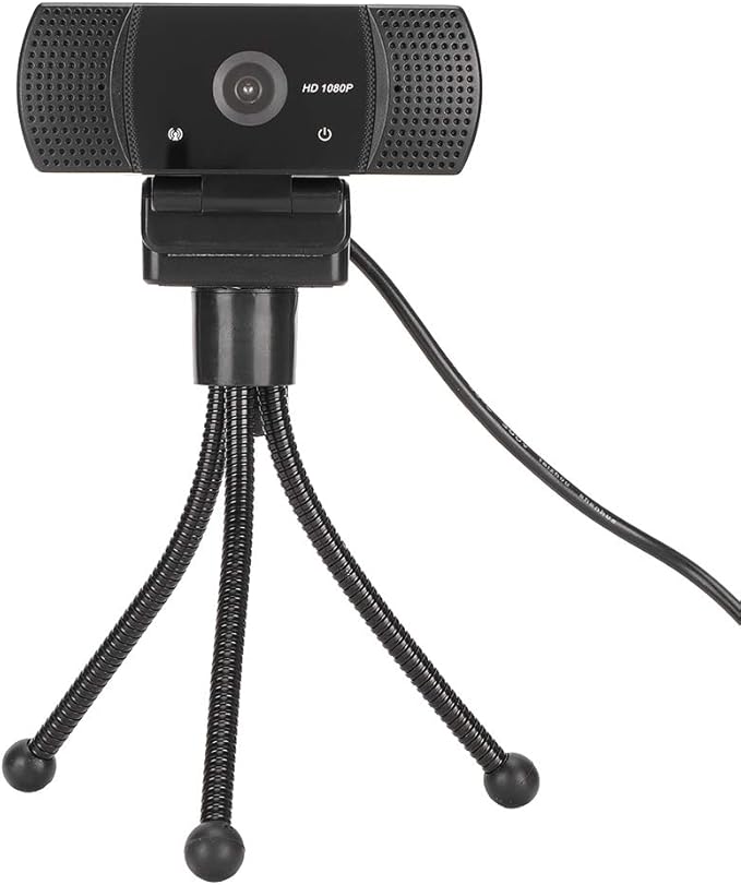 HD Webcam with Built - in Microphone 1080P USB Computer Camera Plug - and - Play Web Camera for Zoom Skype YouTube Wide 115° Field of View Compatible with OS Android