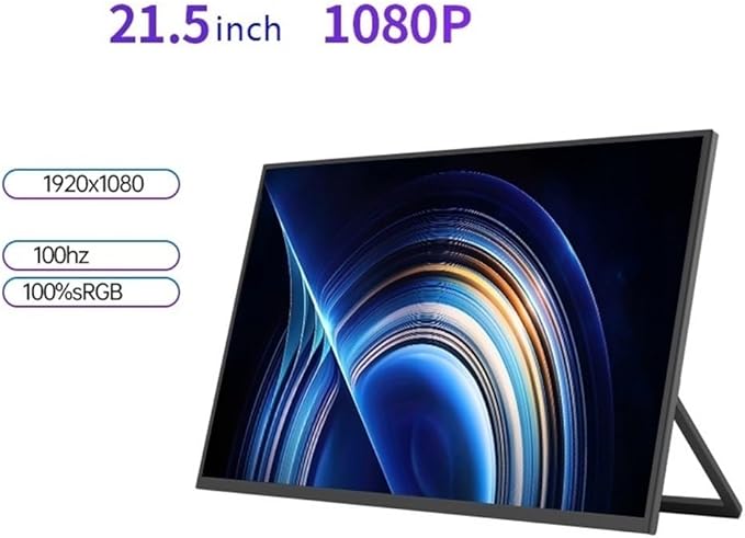 Portable Monitor for Laptop 21.5-inch Large Screen Portable Display HD 1920 * 1080P Extended Sub-Screen Portable Gaming Monitor