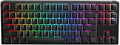Ducky One 3 Black 80% Mechanical Keyboard: Quack Mechanics Dampening Hot-Swappable Cherry Speed Silver Switches High-Density PBT Doubleshot Keycaps RGB US Black