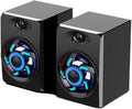 Computer Audio Desktop Home Mini Small Speaker Laptop Mobile Phone Colorful Light Subwoofer Desktop USB