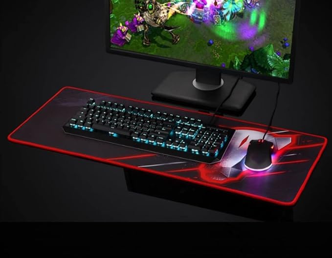 Mechanical Gaming Keyboard USB Wired Keyboard Anti-ghosting Gaming Keyboard Full Size PC Keyboard for Laptop Desktop Computer 104 Key Black