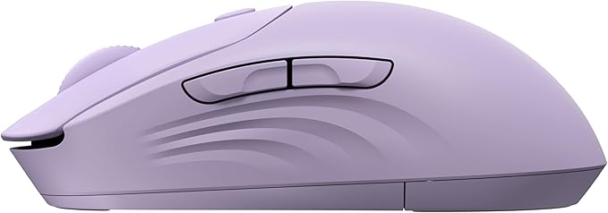 HP 400 Quiet Wireless Mouse Dual Bluetooth &amp 2.4GHz Soft Silicone Quiet Clicks Microsoft Wheel 24-Month Battery 6000 DPI Ambidextrous Eco-Friendly Design Multi-OS Purple