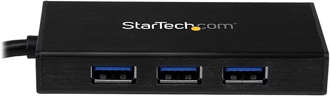 StarTech.com USB 3.0 Hub with Gigabit Ethernet Adapter - 5Gbps - 3 Port - NIC - USB Network / LAN Adapter - Windows &amp Mac Compatible  TAA (ST3300G3UA)