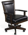 Sunny Designs Doe Valley Caster Poker Game Chair (Tobacco Leaf)