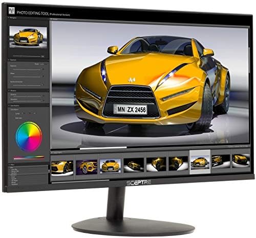 Sceptre 22 Frameless Ultra Thin 1080P LED Monitor Up to 75Hz HDMI VGA Speakers Freesync Compatible Machine Black 2020 (E225W-1920RS)