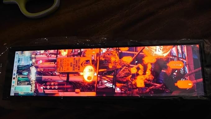 IPS Screen for Aida64 7.9 Inch Raspberry Pi PC CPU Sub Monitor GPU Rack Vehicle Mounted Fan Speed Analog Display with Drive Board 1280x400