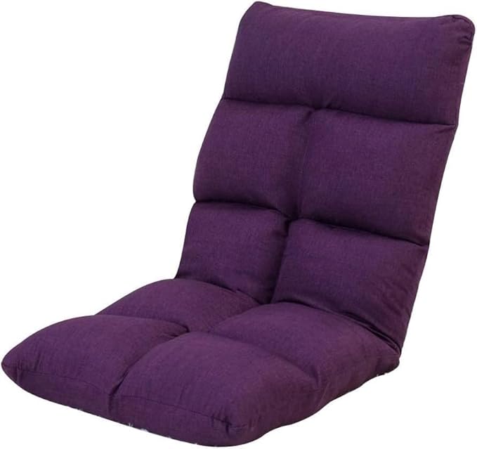 ELEFOCUS Folding Single Sleep Independent Liner Lazy Leisure Sofa Removable and Washable Computer Bed Chair(Braun)